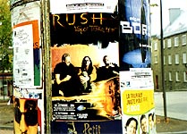 Rush Concert ad poster !