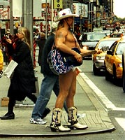 Naked Cowboy in NYC