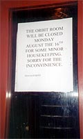 The Orbit Room...Closed