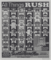 Sam's RUSH only ad on Now mag